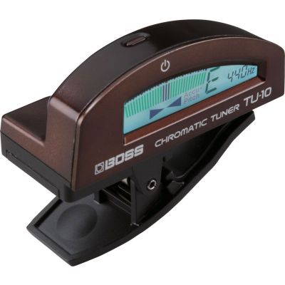 BOSS TU-10-BN Clip-on tuner, color LCD display, color brown