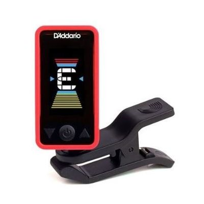 D'Addario PW-CT-17RD clip-on tuner rood