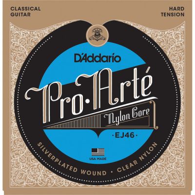 D'Addario EJ46 Pro-Arte Nylon Classical Guitar Strings, Hard Tension