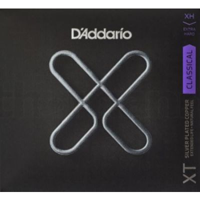 D'Addario XTC44 XT Classical Silver Plated Copper, Extra Hard Tension