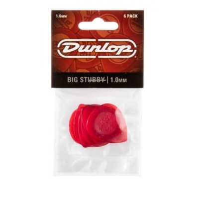 Dunlop 475P1 Big Stubby Plectrum 1.0mm 6-Pack