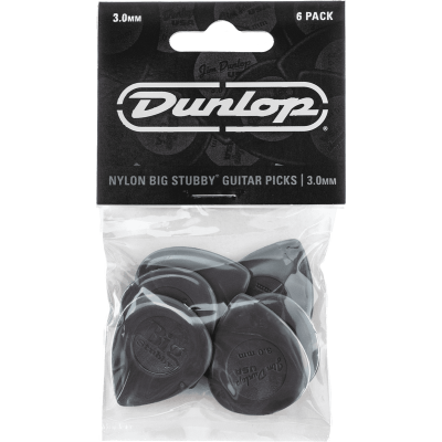 Dunlop 445P30 Nylon Big Stubby 3.00mm Sachet of 6