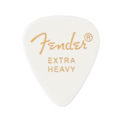 Fender 351 Shape Premium Picks Extra Heavy White (12 picks)
