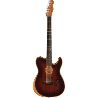 Fender American Acoustasonic® Telecaster® All-Mahogany, Ebony Fingerboard, Bourbon Burst