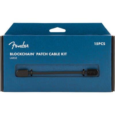 Fender Blockchain Patch Cable Kit, Large, Black