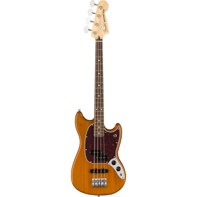 Fender Player Mustang Bass PJ, Pau Ferro, Aged Natural - Basgitaar