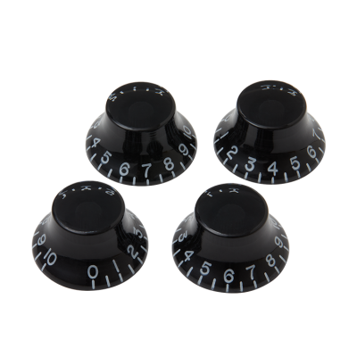 Gibson Top Hat Knobs (Black)(4 pcs.) Replacement Part