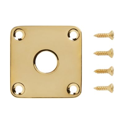 Gibson Metal Jack Plate (Gold) Replacement Part