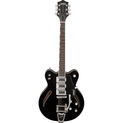 Gretsch G5622T-CB Electromatic® Cntr-Blck, Double Cutaway Thinline, RW F-board, Black - Elektrische gitaar