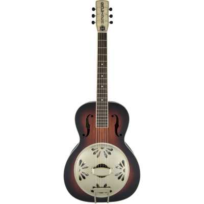 Gretsch G9241 Alligator Biscuit Round-Neck Resonator Guitar with Fishman Nashville Pickup, 2-Color Sunburst