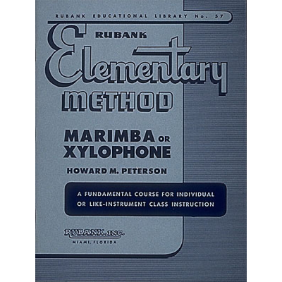 Hal Leonard RUBANK ELEMENTARY METHOD - MARIMBA OR XYLOPHONE