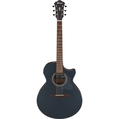 Ibanez AE275 Dark Tide Blue Flat - elektro-akoestische gitaar