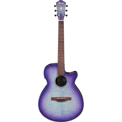 Ibanez AEG70 Purple Iris Burst Guitare électro-acoustique haute brillance