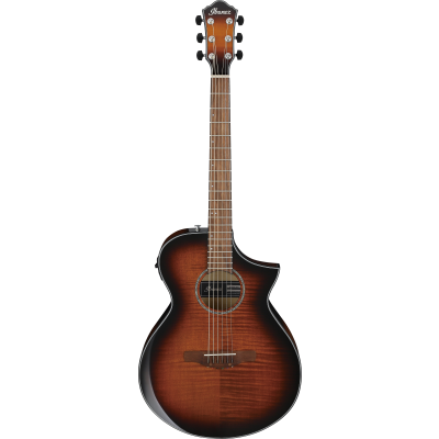 Ibanez AEWC400 Amber Sunburst Guitare électro-acoustique haute brillance