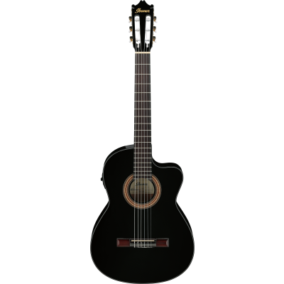 Ibanez GA11CE Guitare électro-acoustique noire brillante
