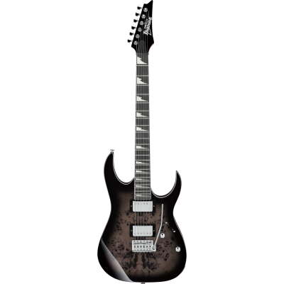 Ibanez GRG220PA1BKB Transparent Brown Black Burst electric guitar