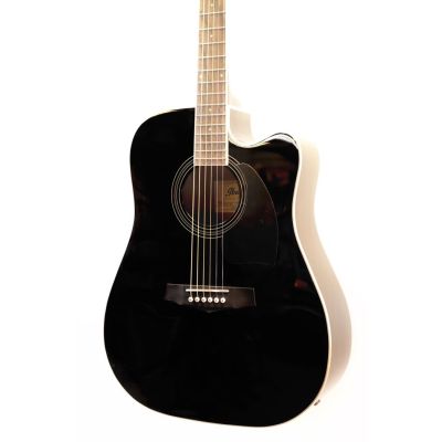 Ibanez PF15ECE Black High Gloss Electro-Acoustic Guitar