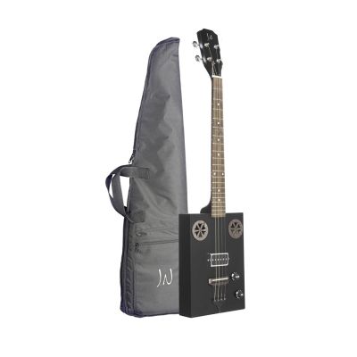 J.N. Guitars Elektro-akoestische cigarbox-gitaar met vier snaren, sapeli mahonie bovenblad, Cask-serie