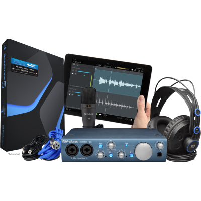 PreSonus AudioBox iTwo Studio, Black and Blue