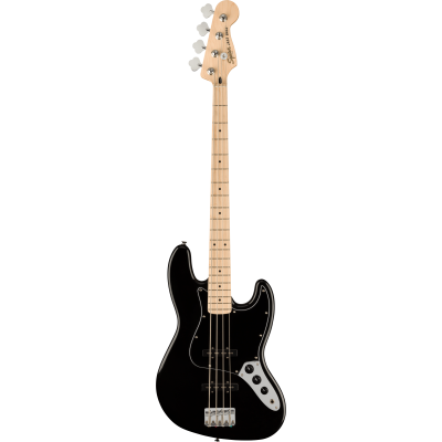 Squier Affinity Series™ Jazz Bass®, Maple Fingerboard, Black Pickguard, Black