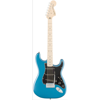 Squier Affinity Stratocaster, Maple Neck, Black Pickguard, Lake Placid Blue - Guitare électrique