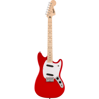 Squier Squier Sonic® Mustang®, Maple Fingerboard, White Pickguard, Torino Red