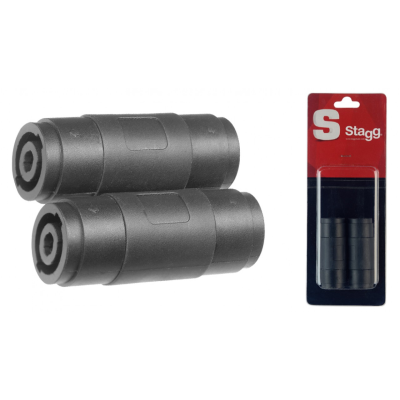 Stagg AC-SFSFH Vr. luidsprekerplug/ Vr. luidsprekerplug adapter - 4-pins