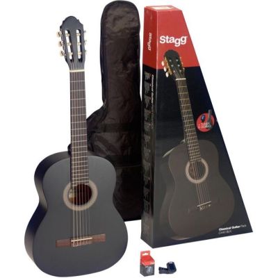 Stagg C440 M klassiek gitaarpakket zwart - pack