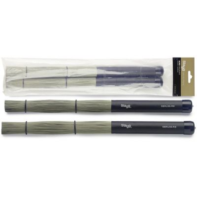 Stagg SBRU35-RS Brushes met Aziatische grassoort Splendens