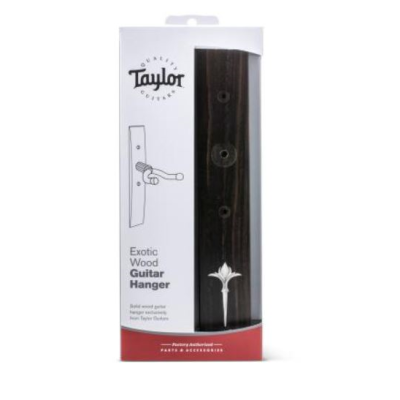 Taylor Guitar Hanger, Ebony, Nouveau Italian Acrylic Inlay, White
