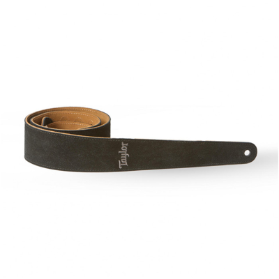 Taylor  Strap,Embroidered Suede,Black,2.5"