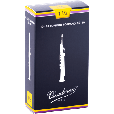 Vandoren SR2015 Anches saxophone soprano Traditionnelles force 1,5