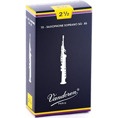 Vandoren SR2025 Anches saxophone soprano Traditionnelles force 2,5