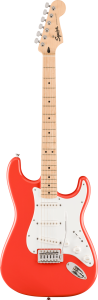 Squier FSR Squier Sonic&reg; Stratocaster&reg;, Maple Fingerboard, White Pickguard, Fiesta Red