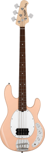 Sterling by Musicman StingRay RAY4 Pueblo Pink basgitaar