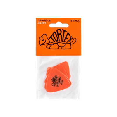 Dunlop 431P60 Tortex Triangle 0.60mm Sachet of 6