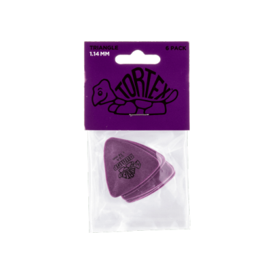 Dunlop 431P114 Tortex Triangle 1,14mm Sachet of 6