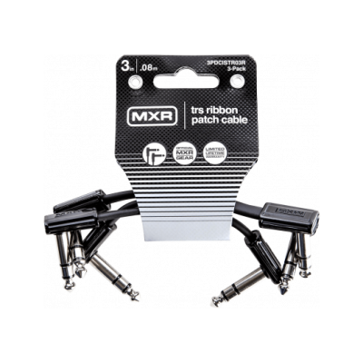 MXR 3PDCISTR03R Slim Jack TRS 7cm patch, 3 pack