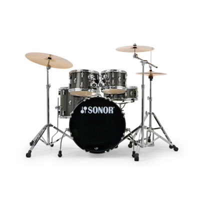 Sonor AQX Studio Set WM  Black Midnight Sparkle met hardware en cymbalen
