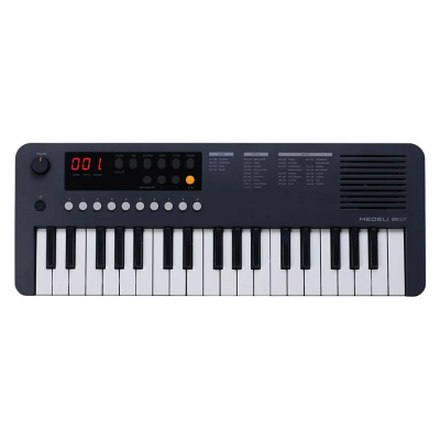Medeli MK37 keyboard, 37 minitoetsen, met USB-C-kabel voor MIDI en opladen, autoakkoord, 1 X 2,5 watt