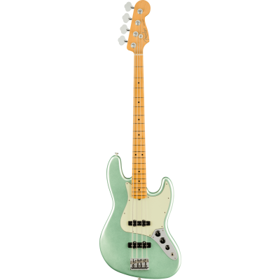 Fender American Professional II Jazz Bass®, Maple Fingerboard, Mystic Surf Green