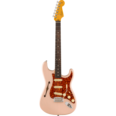 Fender American Professional II Stratocaster® Thinline, Rosewood Fingerboard, Transparent Shell Pink