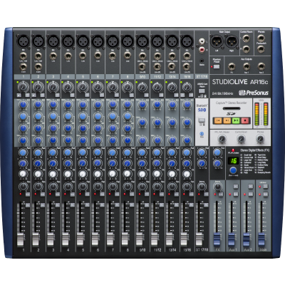 PreSonus StudioLive® AR16c Analog Mixer, Blue, 230-240V EU