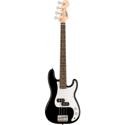 Squier Mini Precision Bass®, Laurel Fingerboard, White Pickguard, Black