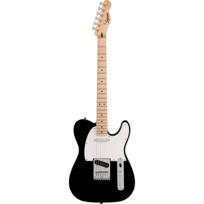 Squier Squier Sonic® Telecaster®, Maple Fingerboard, White Pickguard, Black