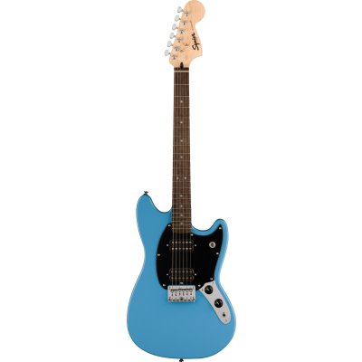 Squier Squier Sonic® Mustang® HH, Laurel Fingerboard, Black Pickguard, California Blue
