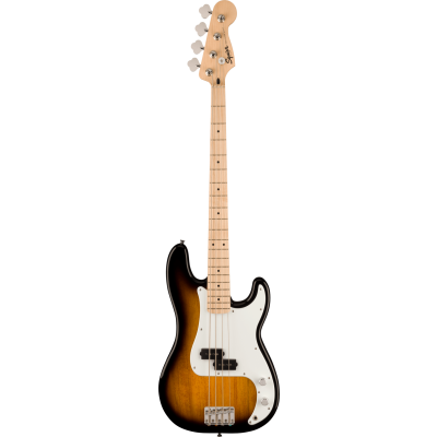 Squier Squier Sonic® Precision Bass®, Maple Fingerboard, White Pickguard, 2-Color Sunburst