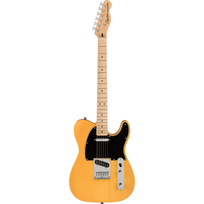 Squier Affinity Series™ Telecaster®, Maple Fingerboard, Black Pickguard, Butterscotch Blonde