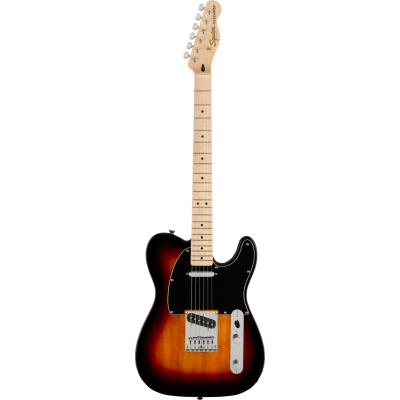 Squier Affinity Series™ Telecaster®, Maple Fingerboard, Black Pickguard, 3-Color Sunburst