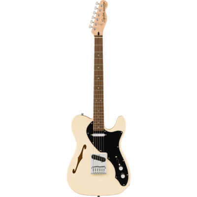Squier Affinity Series™ Telecaster® Thinline, Laurel Fingerboard, Black Pickguard, Olympic White